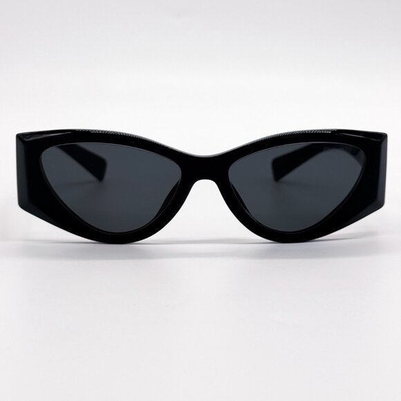 NEW MIU MIU MU06YS 1AB5S0 WOMEN SUNGLASSES SMU 06Y 1AB5S0 BLACK EYEWEAR - Picture 6 of 10